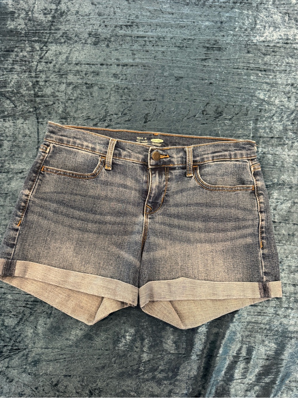 Old Navy Light Blue Roll-Cuff Denim Shorts